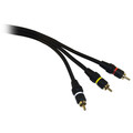 10R2-03125 - High Quality RCA Audio / Video Cable, 3 RCA Male, Gold-plated Connectors, 25 foot