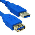 10U3-02101E - USB 3.0 Extension Cable, Blue, Type A Male / Type A Female, 1 foot