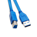10U3-02203 - USB 3.0 Printer / Device Cable, Blue, Type A Male to Type B Male, 3 foot