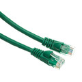 10X6-05101 - Cat5e Green Copper Ethernet Patch Cable, Snagless/Molded Boot, POE Compliant, 1 foot