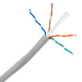 10X8-021TF - Bulk Cat6 Gray Ethernet Cable, Solid, UTP (Unshielded Twisted Pair), Pullbox, 500 foot