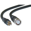 11X1-02103 - RG59U Coaxial BNC to RCA Video Cable, Black, BNC Male to RCA Male, 75 Ohm, 65% Braid, 3 foot