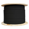 13X6-022MH - Cat6a Black Copper Ethernet Cable, 10 Gigabit Stranded, UTP (Unshielded Twisted Pair), POE Compliant, 500Mhz, 24 AWG, Spool, 1000 foot