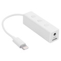 30U2-05506 - Apple Authorized 3.5mm audio  + charge, lightning Male to  Female Adapter Cable, 6 inch