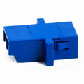 31F2-LL420 - LC/UPC Singlemode Duplex Coupler, blue, polymer body and zirconia sleeve