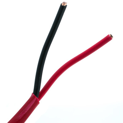 Fire Alarm / Security Cable, Red, 14/2 (14 AWG 2 Conductor), Solid, FPLR, Pullbox, 1000 foot - Part Number: 10F7-0271TH