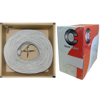 Security/Alarm Wire, Gray, 22/8 (22AWG 8 Conductor), Stranded, CM / Inwall rated, Pullbox, 500 foot - Part Number: 10K4-08212SF