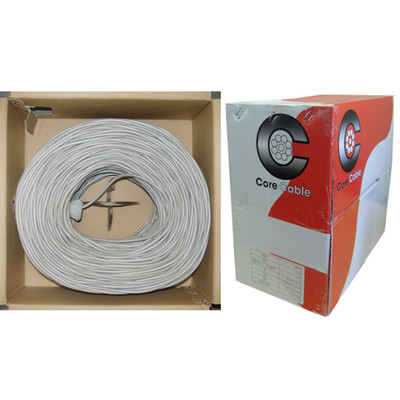 Shielded Security/Alarm Wire, Gray, 22/6 (22AWG 6 Conductor), Stranded, CMR / Inwall rated, Pullbox, 1000 foot - Part Number: 10K4-5621SH
