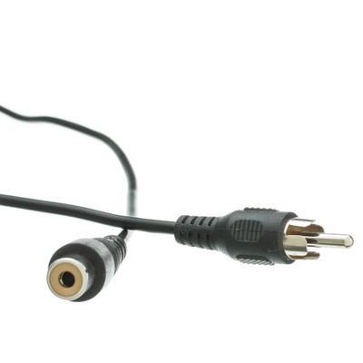 RCA Audio / Video Extension Cable, RCA Male to RCA Female, 3 foot - Part Number: 10R1-01203