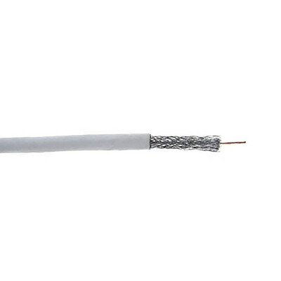 RG6U 18 AWG Dual Shield, Pure Copper, 3 GHz, Solid Core, CM, Pullbox, White, 1000 foot - Part Number: 10X4-3091TH