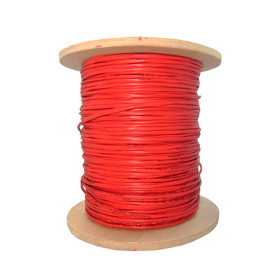 Plenum Fire Alarm / Security Cable, Red, 18/4 (18 AWG 4 Conductor), Solid, FPLP, Spool, 1000 foot - Part Number: 11F5-04712NH