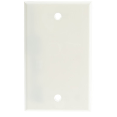 Wall Plate, White, Blank Cover Plate - Part Number: 200-258WH