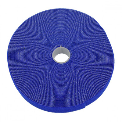 Hook and Loop Tape, 1/2 inch Wide, Blue, 50ft Roll - Part Number: 30CT-16150