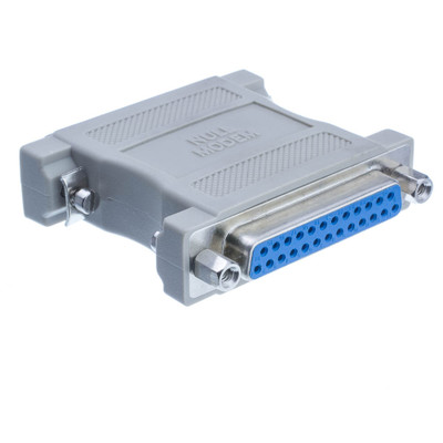 Null Modem Adapter, DB25 Male to DB25 Female - Part Number: 30D3-38200