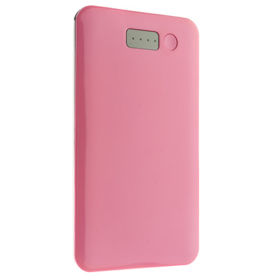 Power bank 5000 mAh USB Battery Backup, Pink - Part Number: 30W1-50040