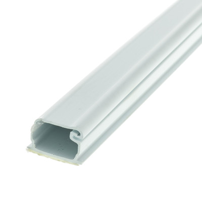 3/4 inch Surface Mount Cable Raceway, White, Straight 6 foot Section - Part Number: 31R1-000WH