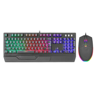 Gaming RGB LED light up USB Keyboard and Mouse Combo