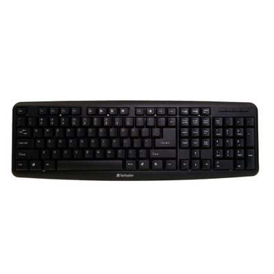 Slimline Corded USB Keyboard, Black, Standard 107 Key - Part Number: 5012-KB150