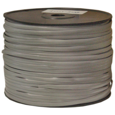 Bulk Phone Cord, Silver Satin, 28/8 (28 AWG 8 Conductor), Spool, 1000 foot - Part Number: 8608-1000F