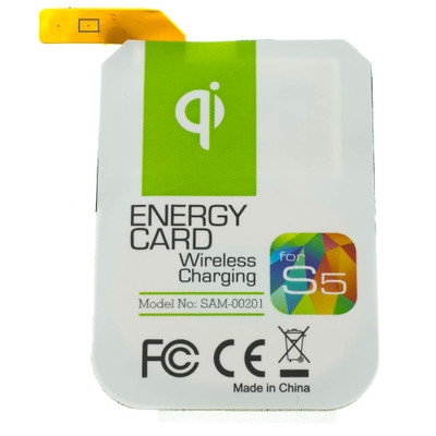 Qi Wireless Charging Energy Card for Samsung Galaxy S5 - Part Number: 90W3-03350
