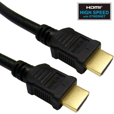 Plenum HDMI Cable, 1080p@60Hz, High Speed w/ Ethernet, CMP, HDMI Male, 24 AWG, 50 foot - Part Number: 11V3-41150