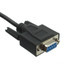 DB9 Female Serial Cable, Black, DB9 Female, UL rated, 9 Conductor, 1:1, 6 foot - Part Number: 10D1-03406BK