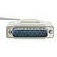 Null Modem Cable, DB9 Female to DB25 Male, UL rated, 8 Conductor, 3 foot - Part Number: 10D1-21303