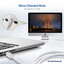 Mini Displayport male to Mini Displayport cable male, Supports 4K@60Hz, v1.2, white, 3 foot - Part Number: 10H1-66103