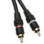High Quality RCA Stereo Audio Cable, Dual RCA Male, 2 channel (Right and Left), Gold-plated Connectors, 25 foot - Part Number: 10R2-02125