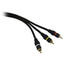 High Quality RCA Audio / Video Cable, 3 RCA Male, Gold-plated Connectors, 3 foot - Part Number: 10R2-03103
