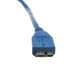 Micro USB 3.0 Cable, Blue, Type A Male to Micro-B Male, 1 foot - Part Number: 10U3-03101