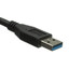 Micro USB 3.0 Cable, Black, Type A Male to Micro-B Male, 6 foot - Part Number: 10U3-03106BK