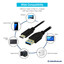 USB-3 5Gbps Type A male  to C male Cable, Charge & Data Sync, 10 foot - Part Number: 10U3-32010