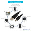 Mini USB 2.0 Cable, Black, Type A Male to 5 Pin Mini-B Male, 6 foot - Part Number: 10UM-02106BK