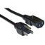 Power Cord, UL / CSA, Color Black, 15 ft (Box of 50) - Part Number: KIT-10W1-01215