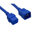 Heavy Duty Server Power Extension Cord, Blue, C20 to C19, 12AWG/3C, 20 Amp, 3 foot - Part Number: 10W3-41203BL