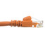 Cat5e Orange Copper Ethernet Patch Cable, Snagless/Molded Boot, POE Compliant, 30 foot - Part Number: 10X6-03130