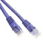 Cat5e Purple Copper Ethernet Patch Cable, Snagless/Molded Boot, POE Compliant, 12 foot - Part Number: 10X6-04112