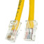 Cat5e Yellow Copper Ethernet Patch Cable, Bootless, POE Compliant, 20 foot - Part Number: 10X6-18120