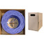 Bulk Cat6 Purple Ethernet Cable, Solid, UTP (Unshielded Twisted Pair), Riser Rated(CM), POE & TAA Compliant, Pullbox, 1000 foot - Part Number: 10X8-041TH