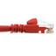 Cat6 Red Copper Ethernet Patch Cable, Snagless/Molded Boot, POE Compliant, 6 inch - Part Number: 10X8-07100.5