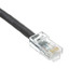 Cat6 Black Copper Ethernet Patch Cable, Bootless, POE Compliant, 15 foot - Part Number: 10X8-12215
