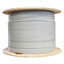 Shielded Cat6 Ethernet Cable, Solid 23 AWG Copper, POE Compliant, Gray, Spool, 1000 foot - Part Number: 10X8-521NH