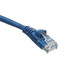 Cat6a Blue Copper Ethernet Patch Cable, 10 Gigabit, Snagless/Molded Boot, POE Compliant, 500 MHz, 20 foot - Part Number: 13X6-06120