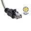 Armored Cat6a Copper Ethernet Cable, Anti-Rodent, 10 Gigabit, 24AWG, POE Compliant, 500MHz, POE Compliant, 25 foot - Part Number: 13X6-60125