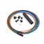 6-Fiber Distribution Break-Out Kit, 3mm Color Coded 40 inch Tubing, Accepts 250um - Part Number: 15F3-03206