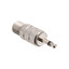 F-pin Female to 3.5mm Mono Male Adapter - Part Number: 200-117