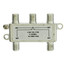F-pin Coaxial Splitter, 4 way, 2 GHz 90 dB, DC Passing on All Ports - Part Number: 201-244