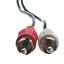 3.5mm Stereo to RCA Audio Cable, 3.5mm Stereo Male to Dual RCA Male (Right and Left), 1 foot - Part Number: 2RCA-STE-1