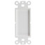 Decora Wall Plate Insert, White, Blank - Part Number: 301-1005
